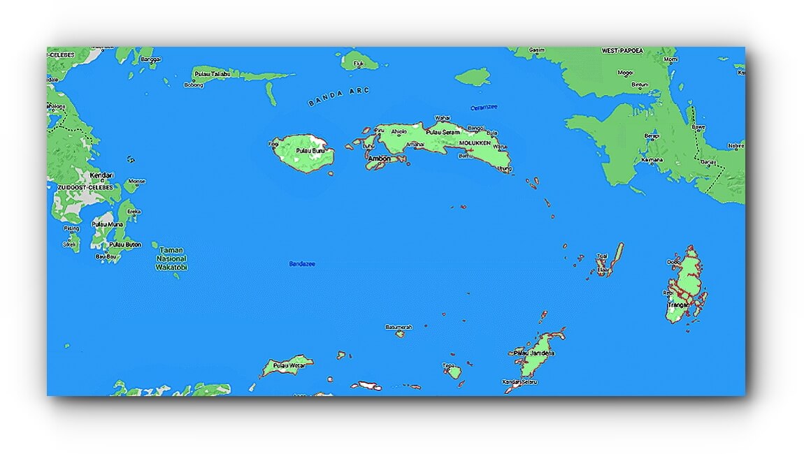 maluku islands map