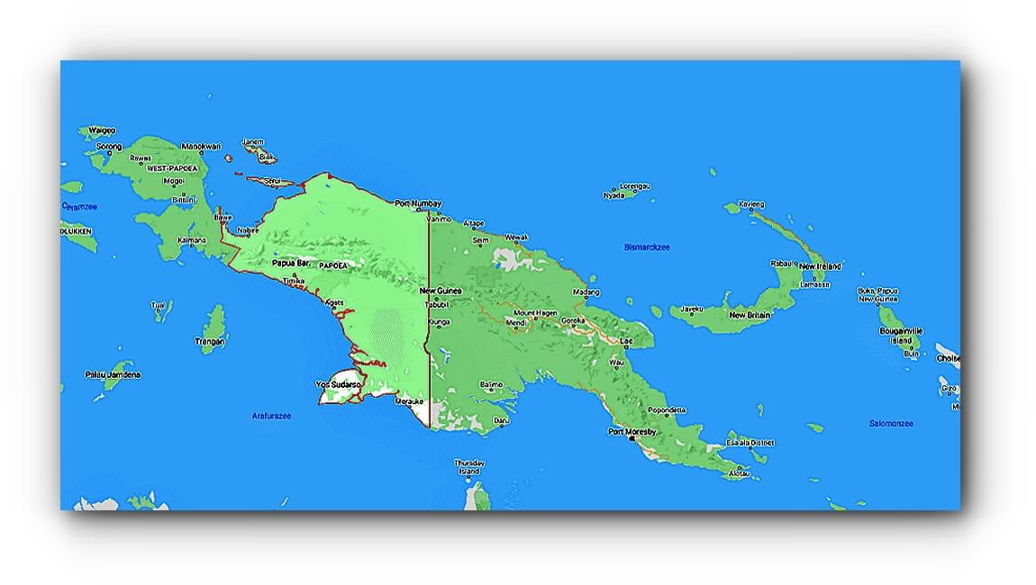 papua map